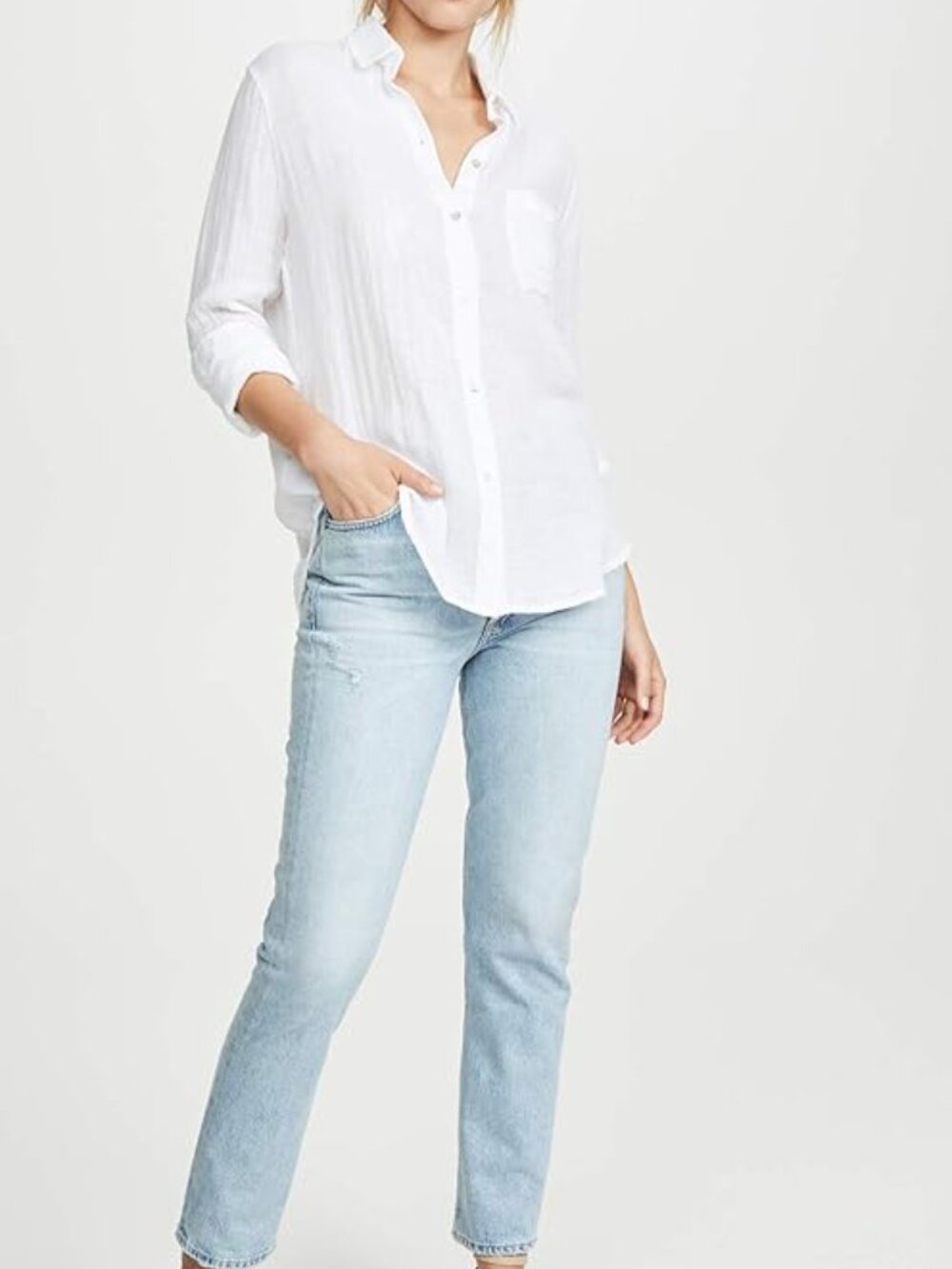 RAILS Ellis Top | White | Size L